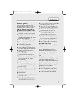 Preview for 49 page of Hoover HDC 75 TEX User Manual