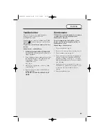 Preview for 65 page of Hoover HDC 75 TEX User Manual