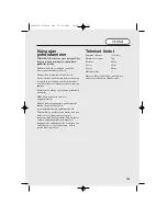 Preview for 103 page of Hoover HDC 75 TEX User Manual