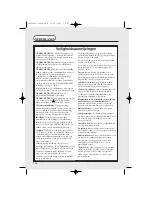 Preview for 116 page of Hoover HDC 75 TEX User Manual