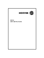 Предварительный просмотр 1 страницы Hoover HDO 7251 X User Instructions