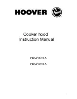 Preview for 1 page of Hoover HECH 616 X Instruction Manual