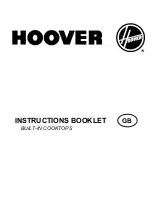 Hoover HGL60AMX Instruction Booklet preview