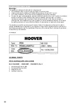 Preview for 3 page of Hoover HGL60AMX Instruction Booklet