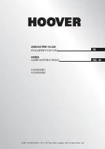 Предварительный просмотр 1 страницы Hoover HGV6040B/1 User Instructions