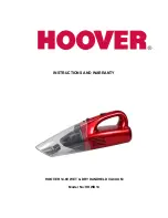 Предварительный просмотр 1 страницы Hoover HHWD14 Instructions And Warranty