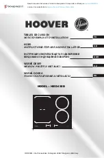 Preview for 1 page of Hoover HIED430B Instructions For Use And Installation