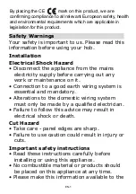 Preview for 2 page of Hoover HIED8440BV Instruction Manual