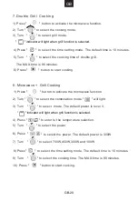 Предварительный просмотр 22 страницы Hoover HMC440C3H-80 User Instructions