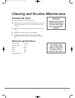 Preview for 15 page of Hoover HNV 375 Instruction Book