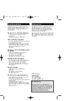 Предварительный просмотр 47 страницы Hoover HOOVER JET & WASH SX 6254 User Instructions