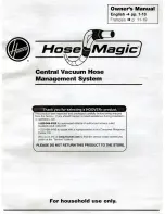 Hoover Hose Magic Owner'S Manual preview