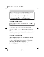 Preview for 7 page of Hoover HP6 110M Instructions For Use Manual