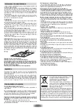 Предварительный просмотр 36 страницы Hoover HPI342 Instruction Manual