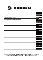 Предварительный просмотр 1 страницы Hoover HTP644DB1 Instruction Manual