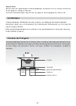 Предварительный просмотр 47 страницы Hoover HTP644DB1 Instruction Manual