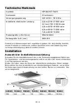 Предварительный просмотр 187 страницы Hoover HTPS64MCTTWIFI Instruction Manual