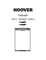 Hoover HTZ552B User'S Operation Manual preview