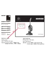 Предварительный просмотр 10 страницы Hoover HU02 User Manual