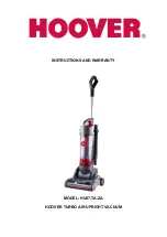 Предварительный просмотр 1 страницы Hoover HU87-TA-ZA Instructions And Warranty