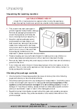 Предварительный просмотр 7 страницы Hoover HV-LFL8 Instruction Manual