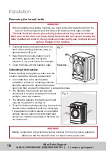 Предварительный просмотр 10 страницы Hoover HV-LFL8 Instruction Manual