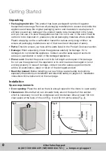 Предварительный просмотр 8 страницы Hoover HV-RBF121 Instruction Manual