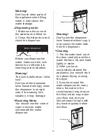 Предварительный просмотр 18 страницы Hoover HVBN6182BWDK User'S Operation Manual