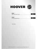 Предварительный просмотр 1 страницы Hoover HVD 640 C User Instructions