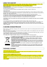 Preview for 19 page of Hoover HVG31 Use And Maintenance Manual