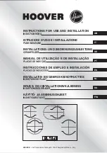 Hoover HVI 640 Instructions For Use And Installation предпросмотр