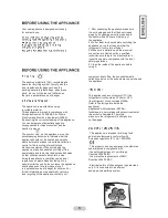 Предварительный просмотр 2 страницы Hoover HVTLU542WHK Instruction Manual