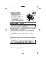 Preview for 21 page of Hoover HW120M Instructions For Use Manual