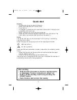 Preview for 6 page of Hoover HW5513 Instructions For Use Manual