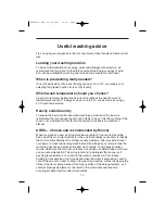 Preview for 12 page of Hoover HW5513 Instructions For Use Manual