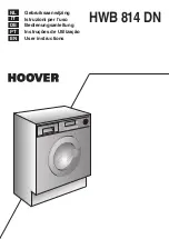 Предварительный просмотр 1 страницы Hoover HWB 814 DN User Instructions