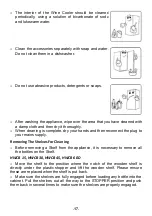 Preview for 60 page of Hoover HWCB 15 User Manual