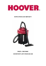 Предварительный просмотр 1 страницы Hoover HWD35MAX Instructions And Warranty