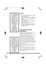 Preview for 4 page of Hoover Nextra HNF6137 Instruction Book