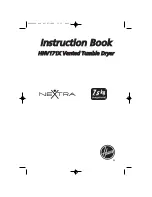 Preview for 1 page of Hoover Nextra HNV171X Instruction Book