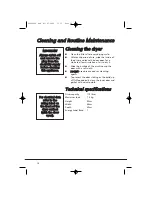 Preview for 16 page of Hoover Nextra HNV171X Instruction Book