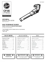 Preview for 1 page of Hoover ONEPWR System Cordless BH57200 User Manual