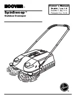 Preview for 1 page of Hoover Outdoor Sweeper Owner'S Manual