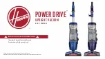 Предварительный просмотр 1 страницы Hoover POWER DRIVE User Manual