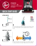 Предварительный просмотр 1 страницы Hoover PowerScrub XL+ Quick Start Manual