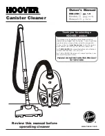 Предварительный просмотр 1 страницы Hoover S1349 Owner'S Manual