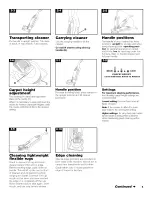 Предварительный просмотр 5 страницы Hoover SAVVY U8150-900 Owner'S Manual