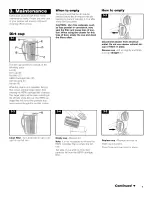 Предварительный просмотр 7 страницы Hoover SAVVY U8150-900 Owner'S Manual