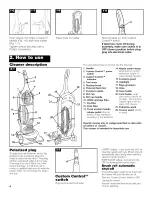 Предварительный просмотр 4 страницы Hoover SAVVY U8161-900 Owner'S Manual