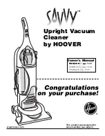 Hoover Savvy U8171 Owner'S Manual предпросмотр